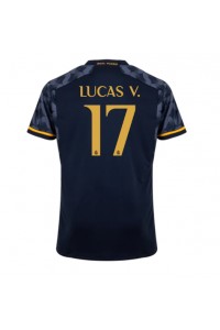 Real Madrid Lucas Vazquez #17 Jalkapallovaatteet Vieraspaita 2023-24 Lyhythihainen